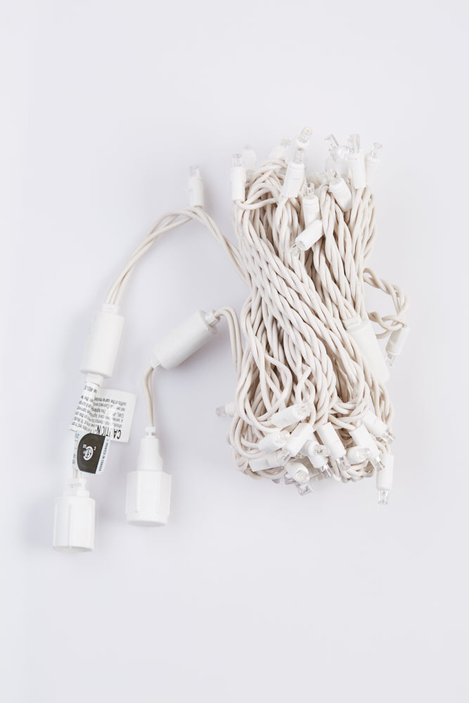 5mm LED Minilight String - 70 lights (White Wire)
