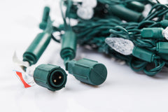 C6 LED String Lights 50 lights (Green Wire) - Click for Colour Options