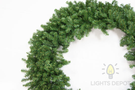60" Wreath - Green (Unlit)
