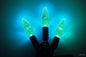 C6 LED String Lights 50 lights (Green Wire) - Click for Colour Options