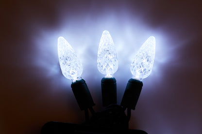 C6 LED String Lights 50 lights (Green Wire) - Click for Colour Options