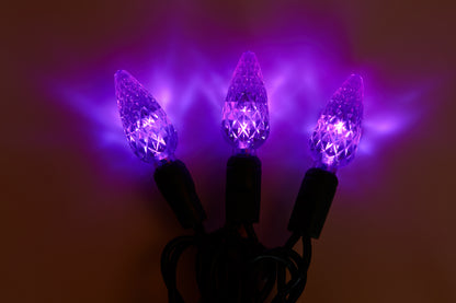 C6 LED String Lights 50 lights (Green Wire) - Click for Colour Options