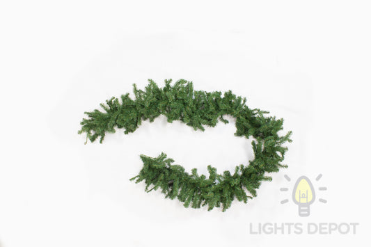 18" Cashmere Garland - Green (Unlit)