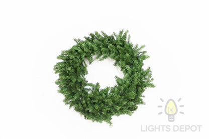 48" Wreath - Green (Unlit)